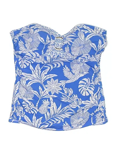 Pre-owned Bleu Rod Beattie Swimsuit Top Blue Swimwear