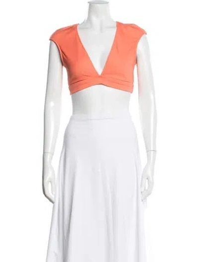Pre-owned Bleu Rod Beattie Top In Orange