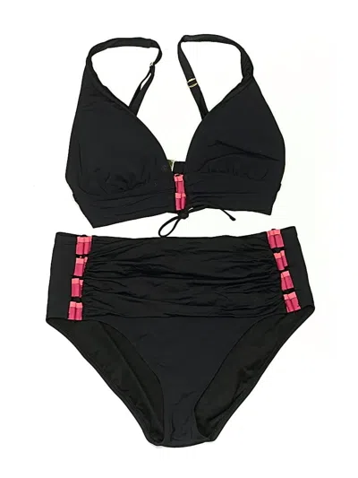 Pre-owned Bleu Rod Beattie Two Piece Swimsuit In Black