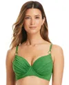 Bleu Rod Beattie Women's Do It Sexy Bra-style Bikini Top In Green