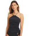 Bleu Rod Beattie Women's Do It Sexy High-neck Tankini In Black