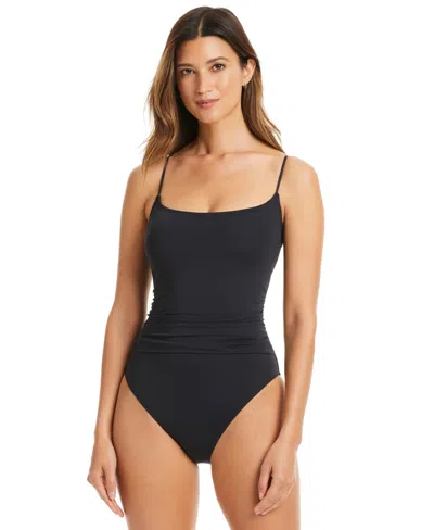 BLEU ROD BEATTIE WOMEN'S DO IT SEXY LACE-UP-BACK ONE-PIECE SWIMSUIT