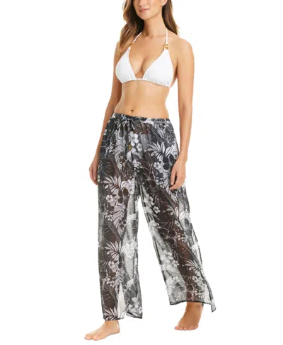 Bleu Rod Beattie Women's Double Duty Cover-up Pants In Black