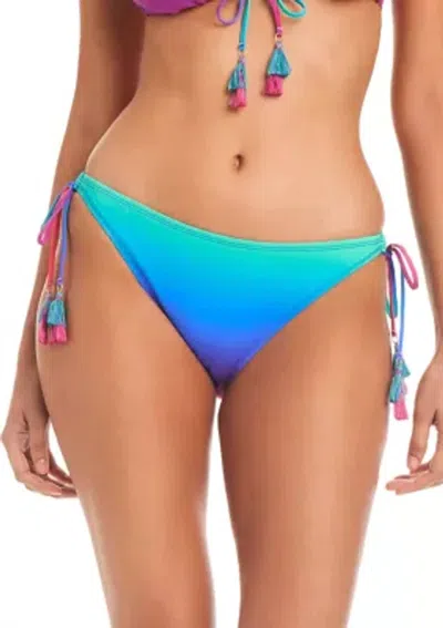 Bleu Rod Beattie Women's Heat Of The Moment Tie Side Bottom In Multi In Blue