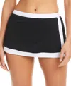 Bleu Rod Beattie Rod Beattie Skirted Bikini Bottoms In Black