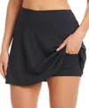 Bleu Rod Beattie Women's Kore Pickleball Swim Skirt In Black