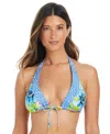 Bleu Rod Beattie Women's Lets Get Away Triangle Bikini Top In Multi