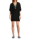 Bleu Rod Beattie Women's Mesh Caftan In Black