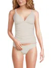 Bleu Rod Beattie Women's Ring Detail Tankini Top In Coconut Water