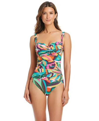 Bleu Rod Beattie Women's Shirred Underwire One-piece Swimsuit In Multi