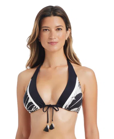 Bleu Rod Beattie Women's What's In The Mix Tie-detail Swim Bra In Black