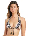 Bleu Rod Beattie Women's What's In The Mix Tie-detail Swim Bra In Multi