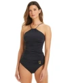 Bleu Rod Beattie Womens Do It Sexy Tankini Top Hipster Bottoms In Black