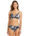 Bleu Rod Beattie Womens Double Duty Bikini Top Sarong Hipster Bottoms In Black