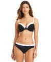 Bleu Rod Beattie Womens Im With The Band Bikini Top Hipster Bottoms In Black