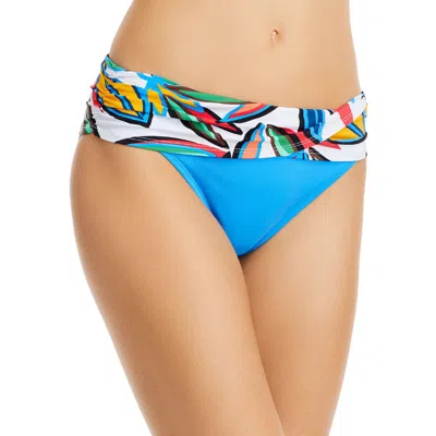Bleu Rod Beattie Womens Printed Faux Wrap Swim Bottom Separates In Multi