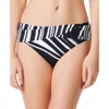 Bleu Rod Beattie Womens Striped Hipster Swim Bottom Separates In Black