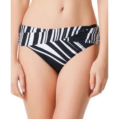 Bleu Rod Beattie Womens Striped Hipster Swim Bottom Separates In Black