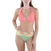 Bleu Rod Beattie Womens Twist Front Printed Swim Bottom Separates In Multi