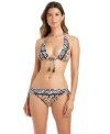 Bleu Rod Beattie Womens Whats In The Mix Tie Detail Swim Bra Bottoms In Multi