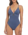 Bleu Rod Beattie X Back One Piece Swimsuit In Paloma