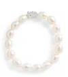 Bleue Burnham Antique Pearl Bracelet In Silver