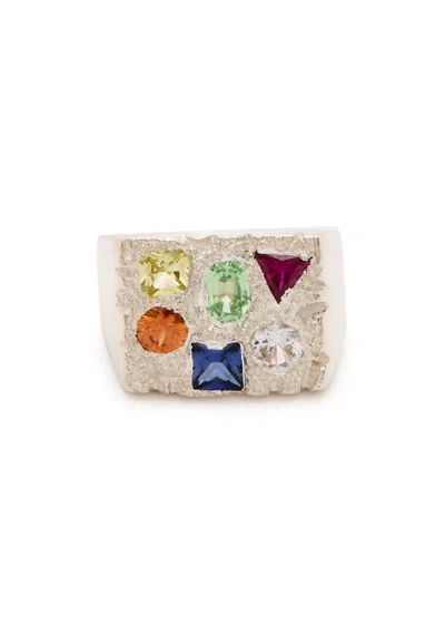 Bleue Burnham Cottage Rose Garden Sterling Silver Signet Ring