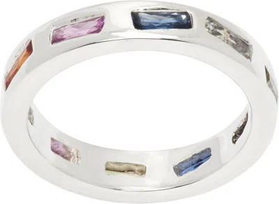 Bleue Burnham Mini Lotus Ring In White