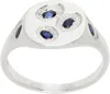 Bleue Burnham Mini Oval Chloroplast Signet Ring