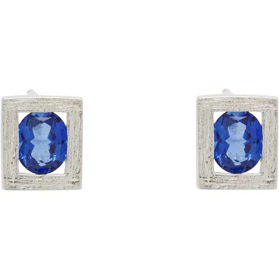 Bleue Burnham Opposite Stud Earrings In Sterling Silver | Bl