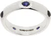 Bleue Burnham Silver Oval Cabochon Band Ring In Silver (925)