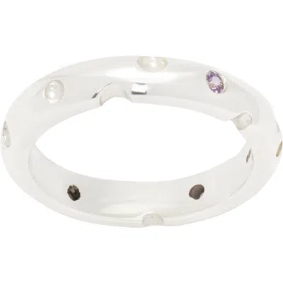 Bleue Burnham Ssense Exclusive Kimchi Band Ring In Silver (925)