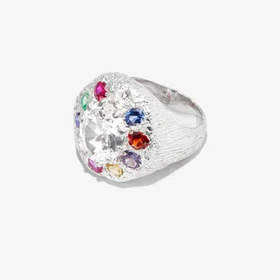 Bleue Burnham Sterling Silver The Burnham Sapphire Signet Ring