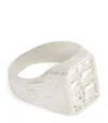 Bleue Burnham Sterling Silver Cottage Garden Signet Ring In Silver