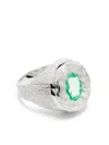 Bleue Burnham Sterling Silver Mirror Sapphire Ring In Silber