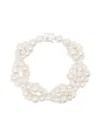 Bleue Burnham White Multi Strand Pearl Bracelet In White
