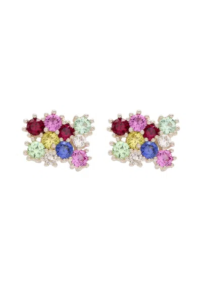 Bleue Burnham Wild Flower Sterling Silver Stud Earrings