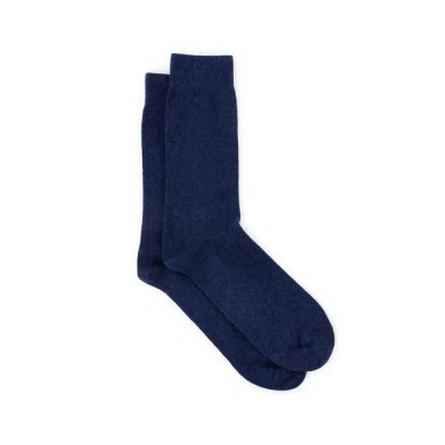 Bleuforêt Chaussettes Hautes En Cachemire In Blue