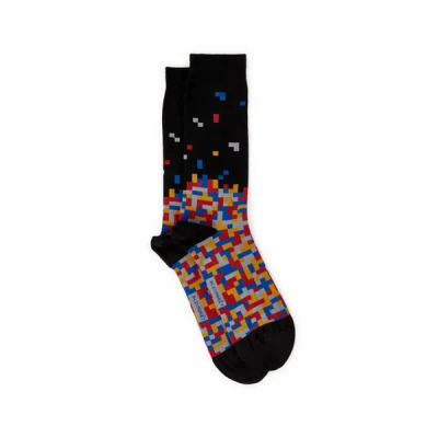 Bleuforêt Chaussettes Mi-hautes En Coton Mélangé In Black