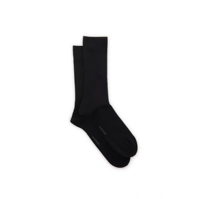 Bleuforêt Cotton Mid-calf Socks In Black