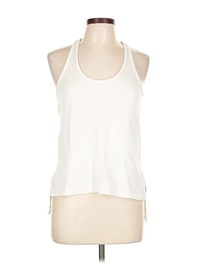 Pre-owned Bleusalt Tank Top White Halter Neckline Tops