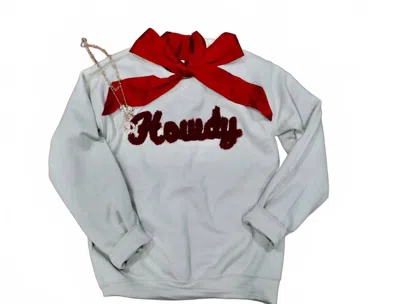 Bling A Gogo Howdy Sweatshirts In Beige
