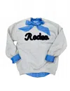 Bling A Gogo Rodeo Sweatshirt In Beige