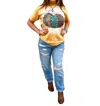 Bling A Gogo Wild About Fall Tee In Mustard In Multi