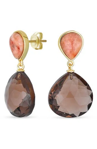 Bling Jewelry Briolette Drop Earrings In Multi