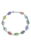 Bling Jewelry Hamsa Hand Evil Eye Bracelet In Multi-color
