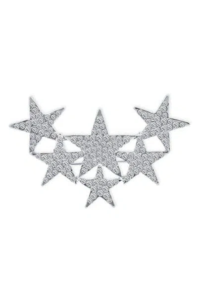 Bling Jewelry Large Holiday Star Brooch In Metallic