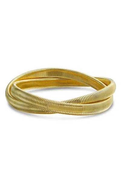 Bling Jewelry Omega Cobra Bracelet In Gold