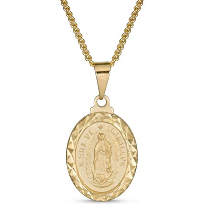 Bling Jewelry Religious Pendant Necklace In Gold-tone