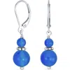 Bling Jewelry Resin Drop Earrings In Blue